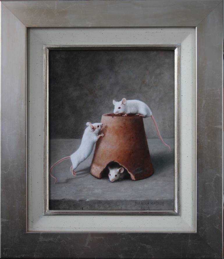 Original Figurative Animal Painting by Marina Radius