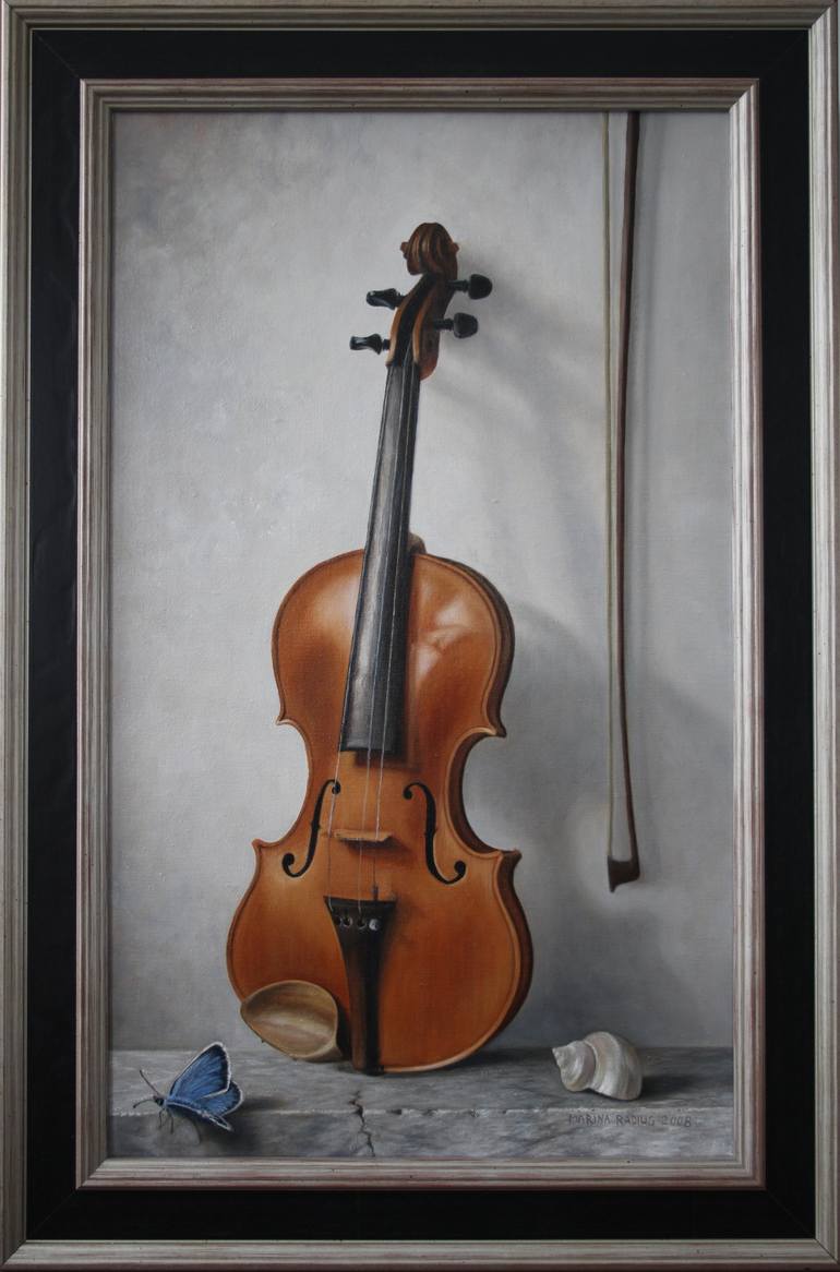Original Figurative Music Painting by Marina Radius