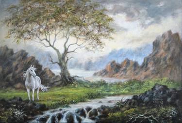 Print of Horse Paintings by Marina Radius