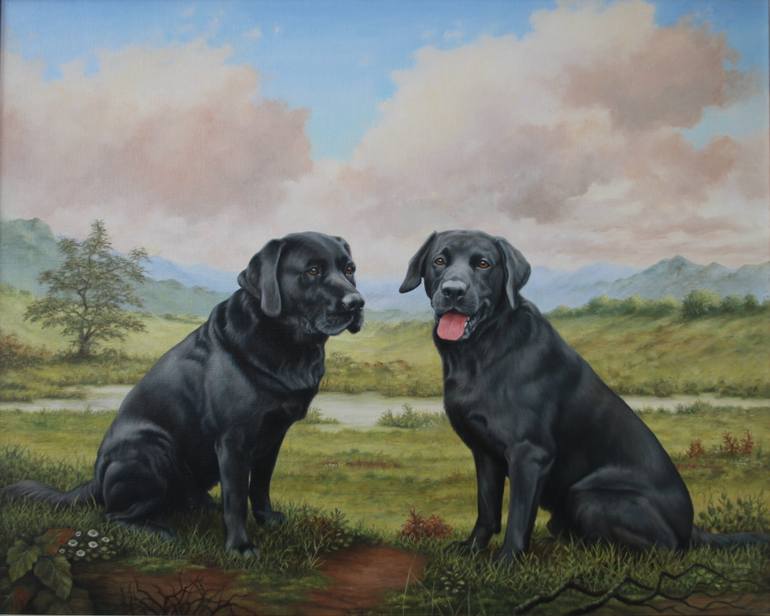 Original Figurative Animal Painting by Marina Radius