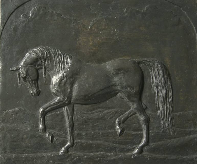 bronze relief,square - Print