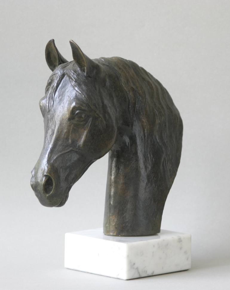 Original Figurative Horse Sculpture by Marina Radius