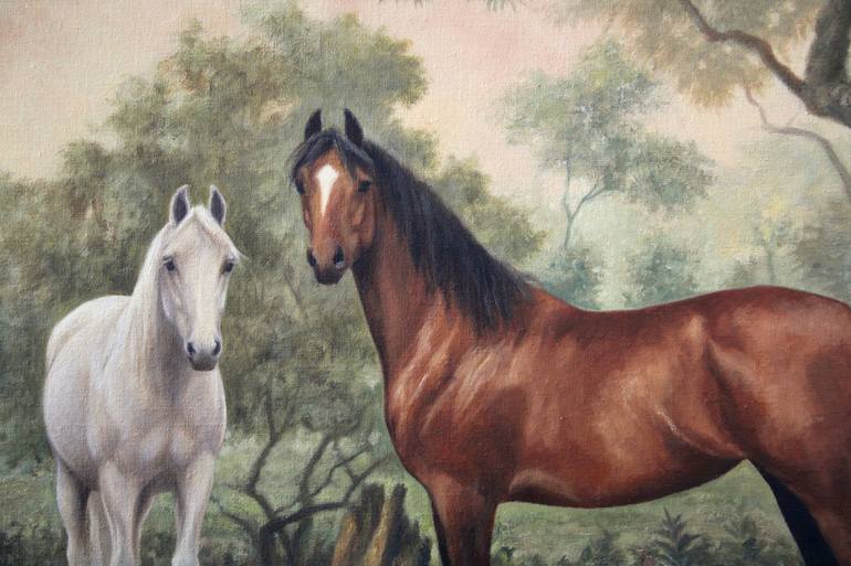 Original Figurative Horse Painting by Marina Radius