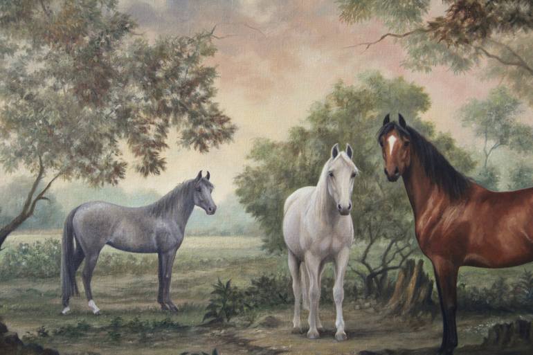 Original Horse Painting by Marina Radius