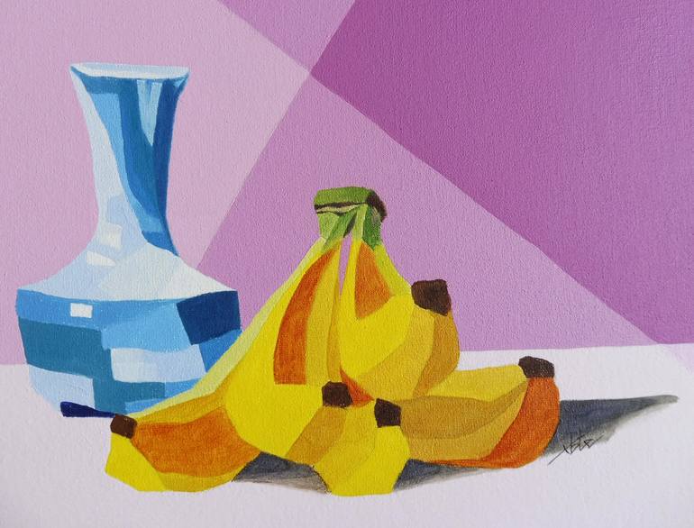 Original Cubism Still Life Painting by Maga Fabler