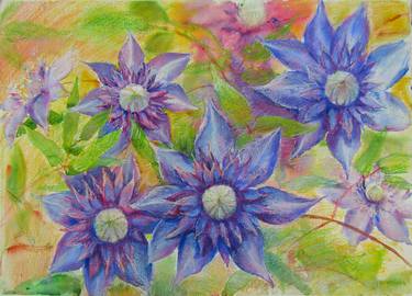 Print of Fine Art Floral Paintings by Vesna Longton