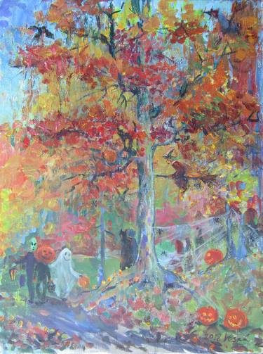 Print of Seasons Paintings by Vesna Longton