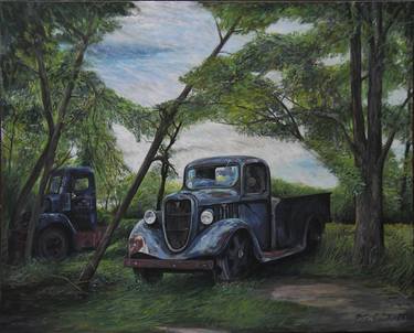 Original Automobile Paintings by Philip Cook