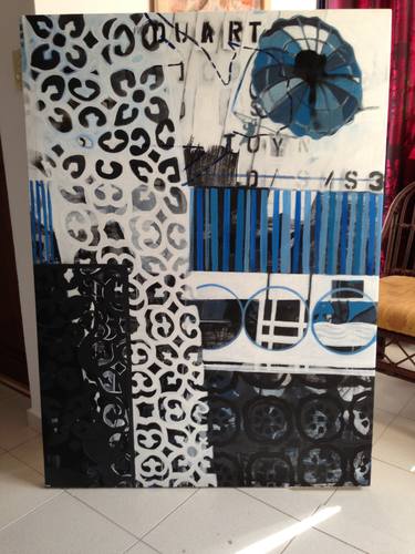Print of Abstract Expressionism Architecture Paintings by Thelma Leonor Espinal