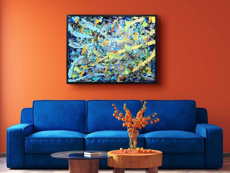 Original Abstract Expressionism Abstract Painting by Mark Hennick