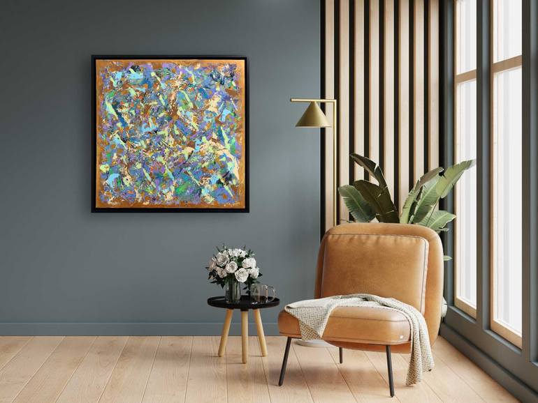 Original Abstract Expressionism Abstract Painting by Mark Hennick