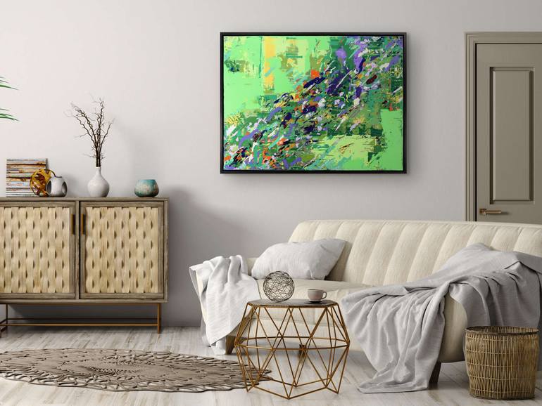 Original Abstract Expressionism Abstract Painting by Mark Hennick