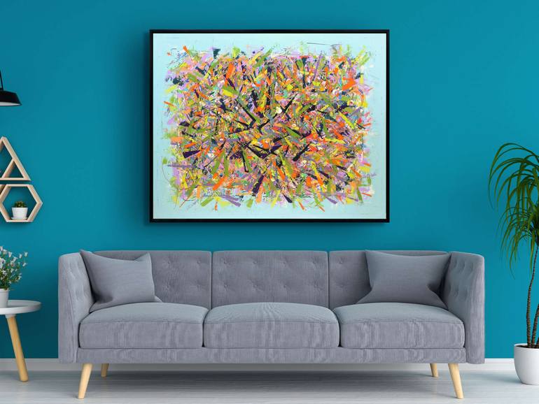 Original Abstract Expressionism Abstract Painting by Mark Hennick