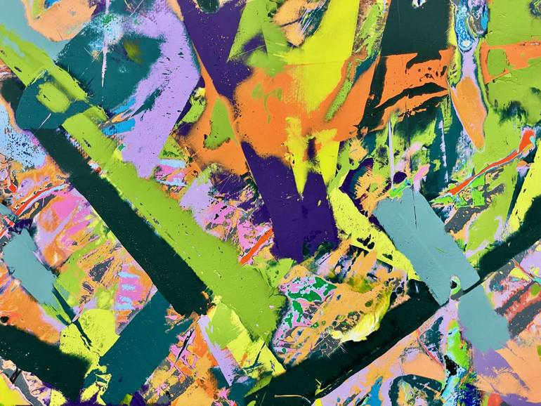 Original Abstract Expressionism Abstract Painting by Mark Hennick