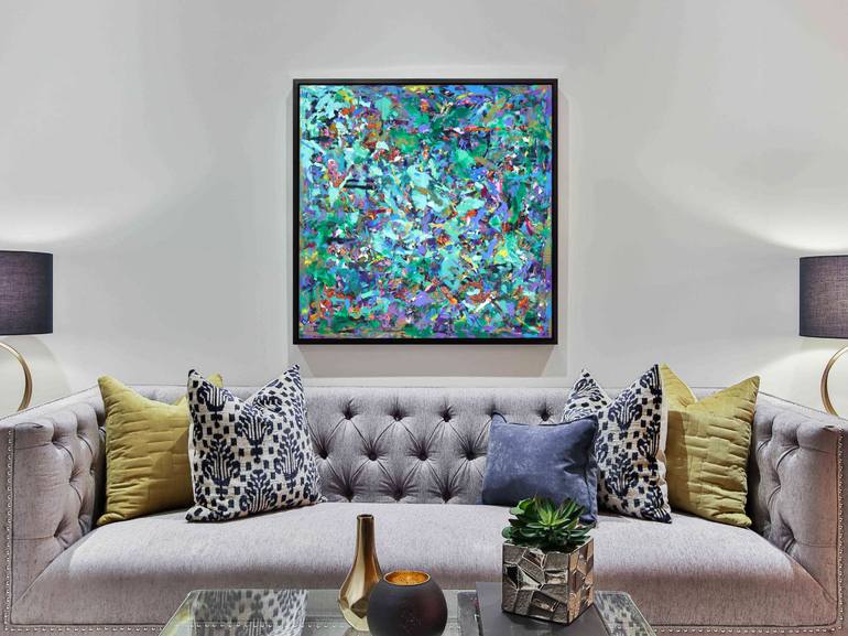 Original Abstract Expressionism Abstract Painting by Mark Hennick