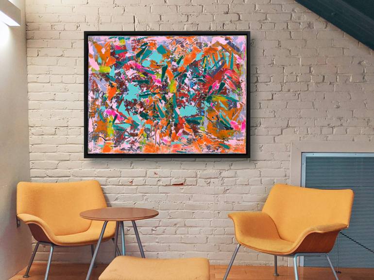 Original Abstract Expressionism Abstract Painting by Mark Hennick