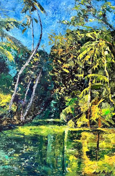 Saatchi Art Artist Hazel Marshall; Paintings, “Tropical River” #art