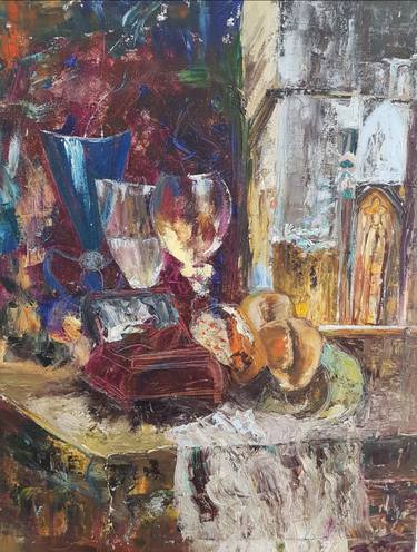 Original Impressionism Still Life Paintings by Hazel Marshall