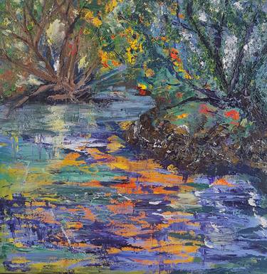 Original Expressionism Water Paintings by Hazel Marshall