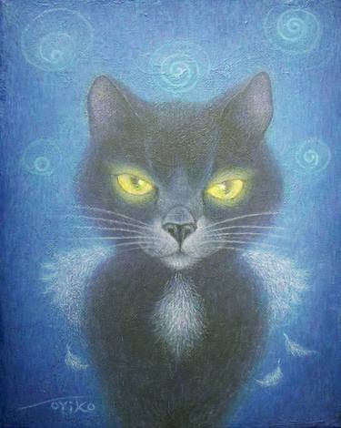 Original Illustration Cats Paintings by Noriko Senshu