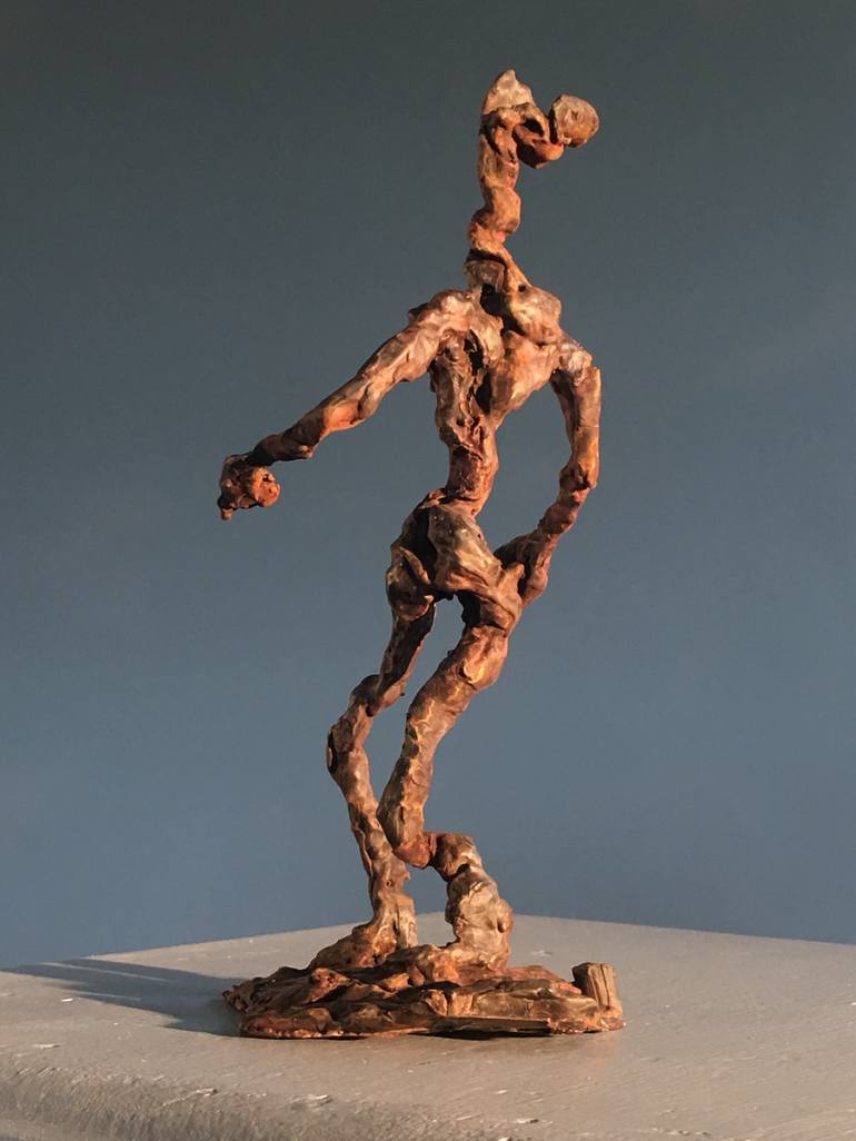 Original Abstract Expressionism Fantasy Sculpture by Jonathan Hertzel