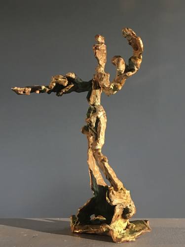 Original Abstract Expressionism Abstract Sculpture by Jonathan Hertzel