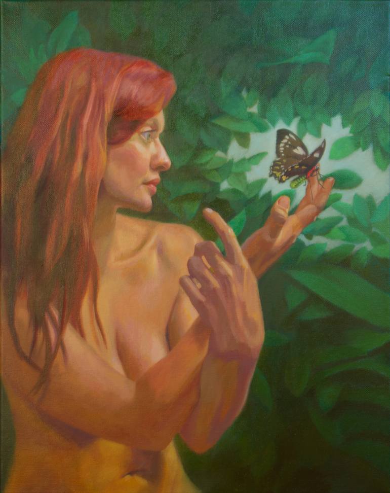 Nude Woman Butterfly Photos