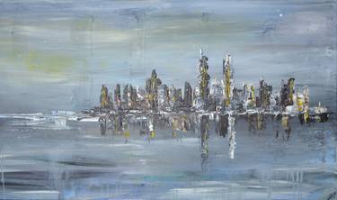 Print of Abstract Cities Paintings by Petra Ploj