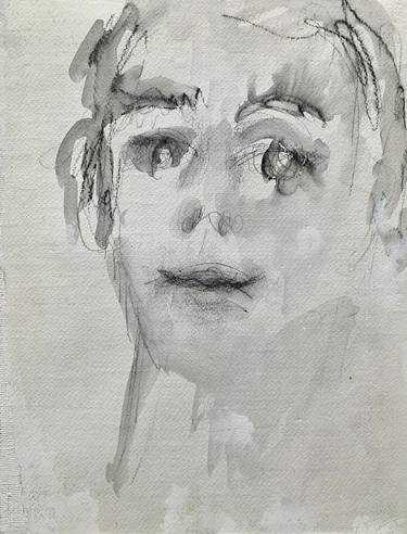 Original Abstract Expressionism Portrait Drawings by Ilaria Berenice
