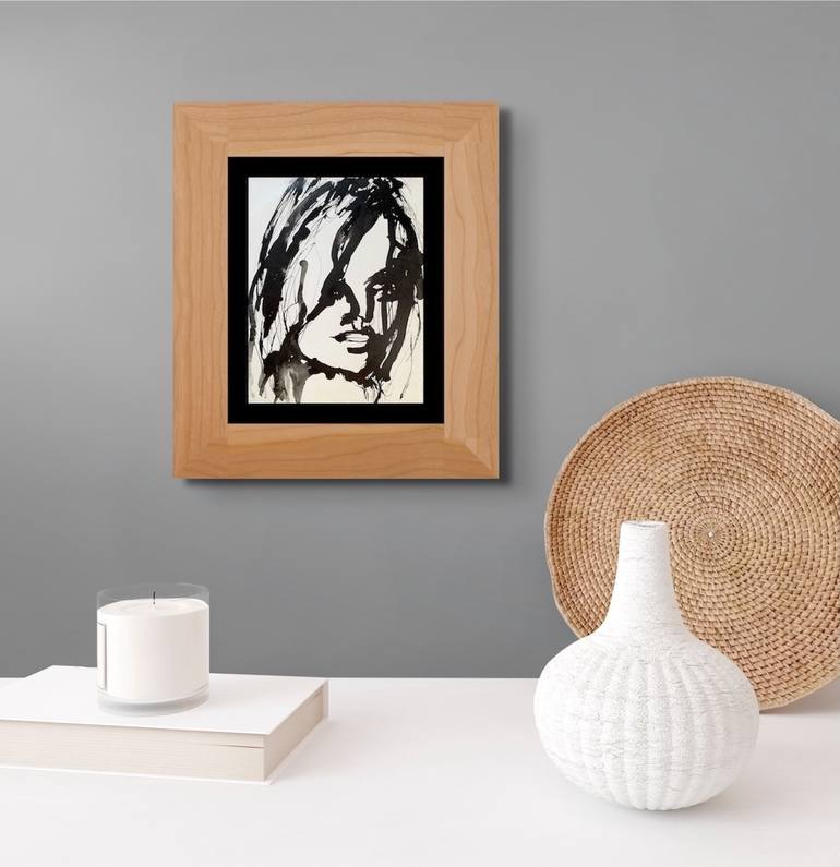 Original Abstract Expressionism Portrait Painting by Ilaria Berenice