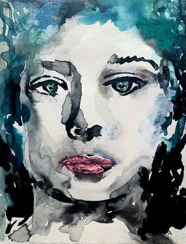 Original Abstract Expressionism Portrait Paintings by Ilaria Berenice