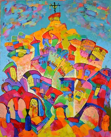 Original Expressionism Architecture Paintings by Vyara Tichkova