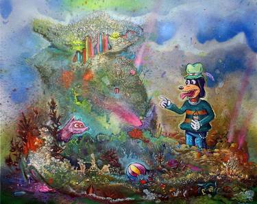 Original Abstract Culture Painting by Piotr Saul