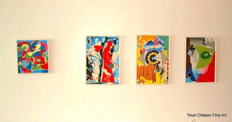 Original Surrealism Animal Painting by Youri Chasov