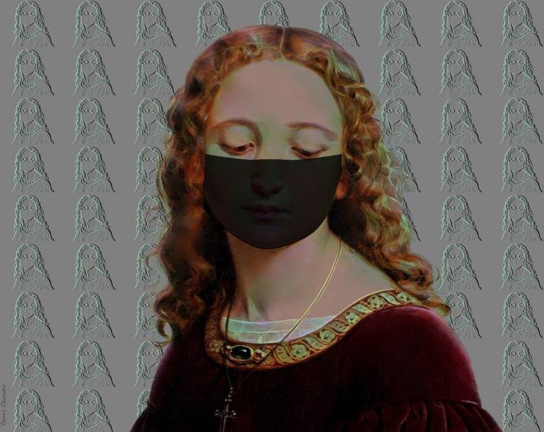 Original Portraiture People Mixed Media by Youri Chasov