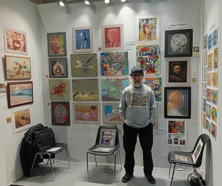 Original Surrealism Fantasy Painting by Youri Chasov