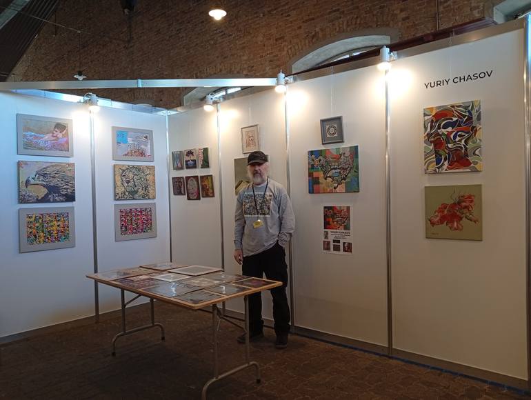 Original Surrealism Fantasy Painting by Youri Chasov