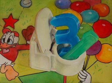 Original Fine Art Popular culture Painting by Audrey Montoya