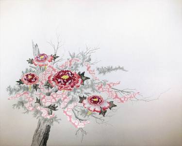 Print of Fine Art Floral Paintings by Hisahiro Fukasawa