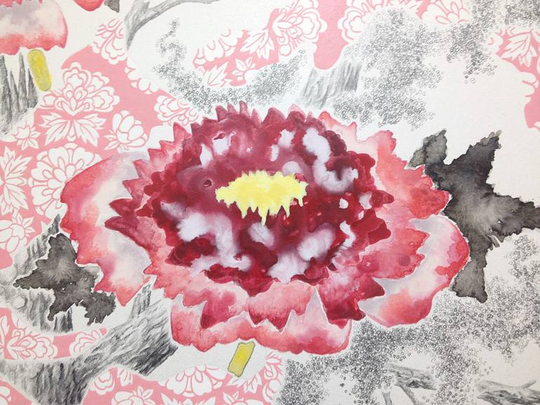 Original Floral Painting by Hisahiro Fukasawa