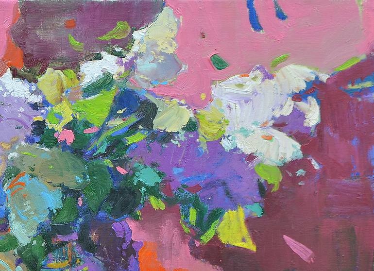 Original Abstract Expressionism Still Life Painting by Shandor Alexander