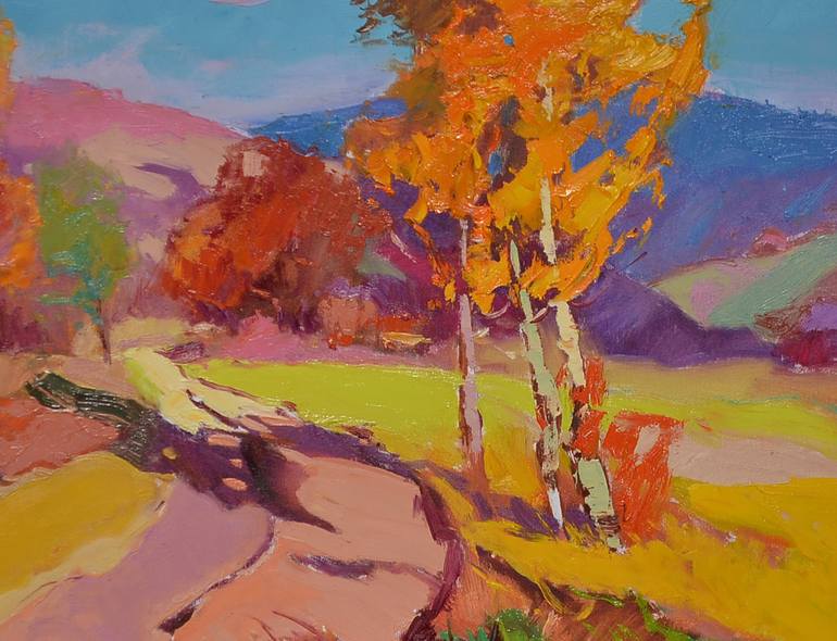 Original Abstract Expressionism Nature Painting by Shandor Alexander