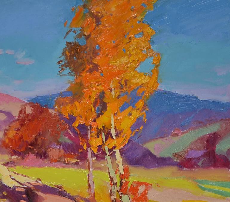 Original Abstract Expressionism Nature Painting by Shandor Alexander