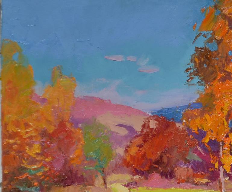 Original Abstract Expressionism Nature Painting by Shandor Alexander