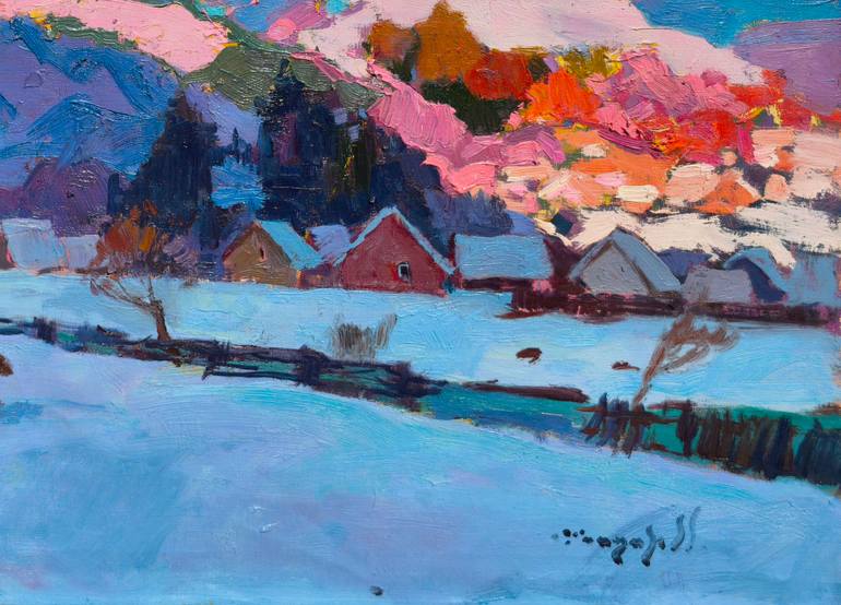 Original Expressionism Landscape Painting by Shandor Alexander