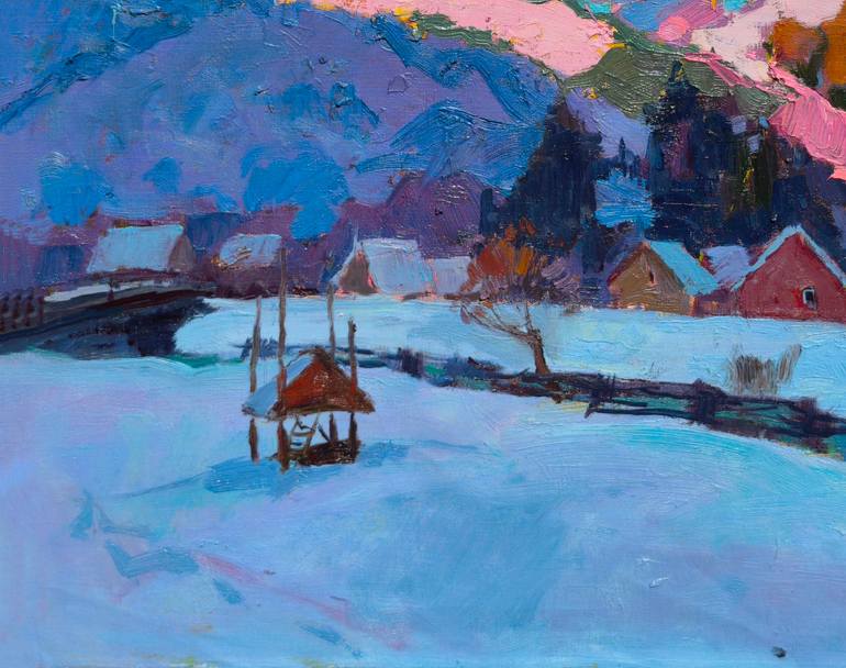 Original Expressionism Landscape Painting by Shandor Alexander
