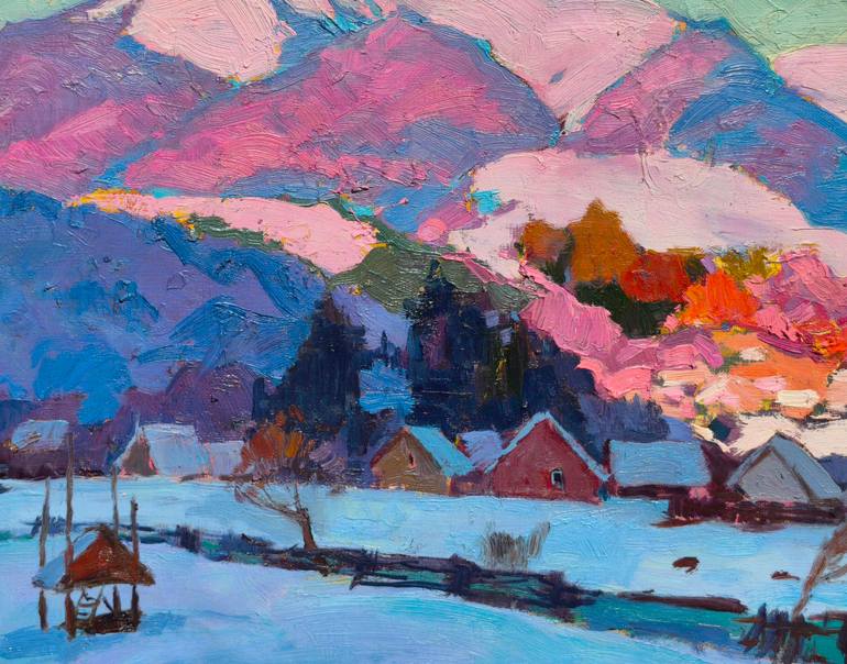 Original Expressionism Landscape Painting by Shandor Alexander