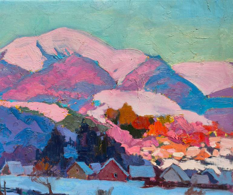 Original Expressionism Landscape Painting by Shandor Alexander
