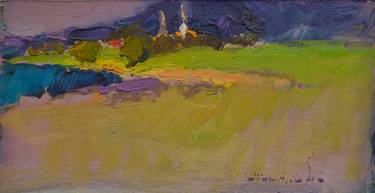 Original Abstract Expressionism Landscape Paintings by Shandor Alexander