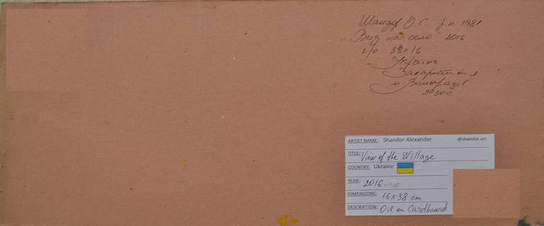 Original Abstract Expressionism Landscape Painting by Shandor Alexander